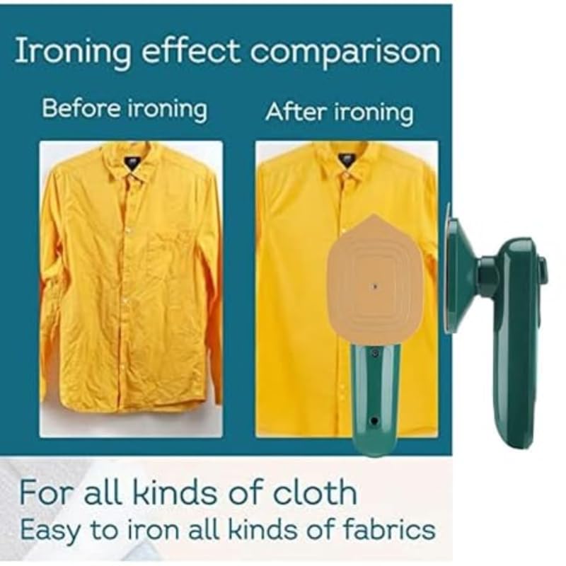 Micro Portable Steam Iron | Mini Ironing Machine for Clothes | Supports Dry and Wet Ironing | Garment Steamer for Home & Travel - Perfect for Gifting GenzVybs